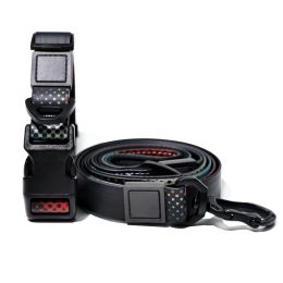 Heat Transfer Printing PVC Coated Rubberized Waterproof Traction Rope Set (Option: Black-15mm)